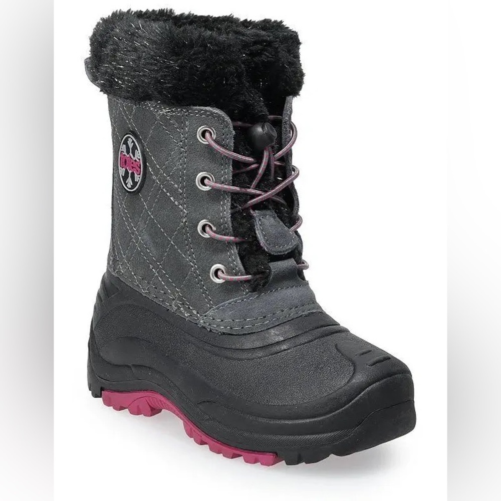 Totes Harper Winter Boots Girls SZ 3